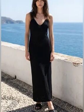 NWT Free People Beach Ribbed Maxi Slip Dress